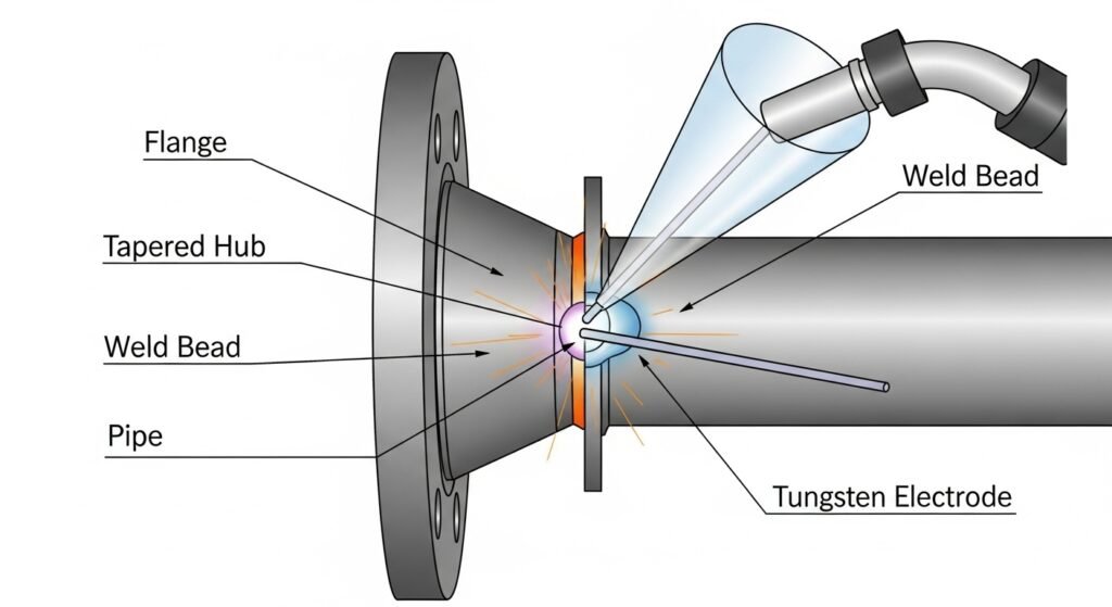 Weld Neck Flange Welding