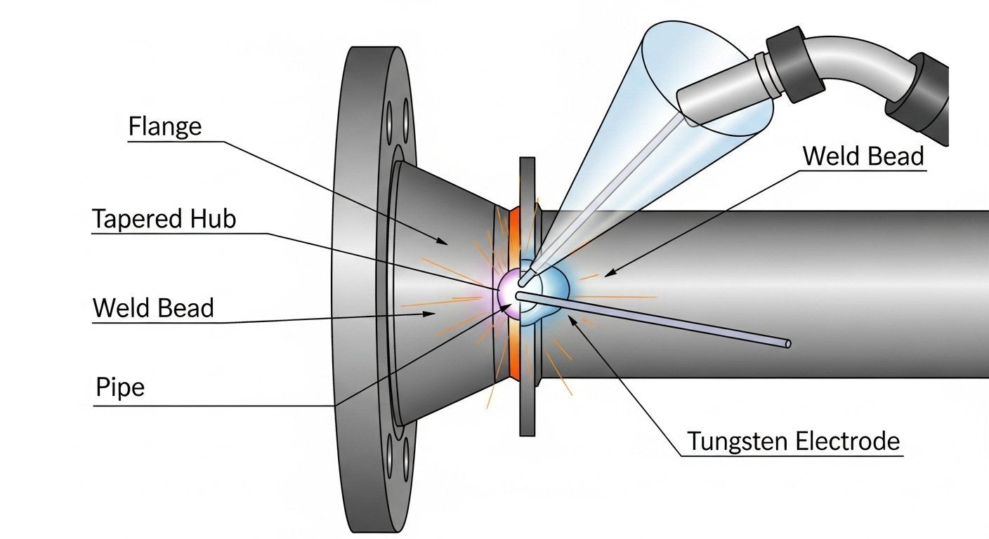 Weld Neck Flange Welding